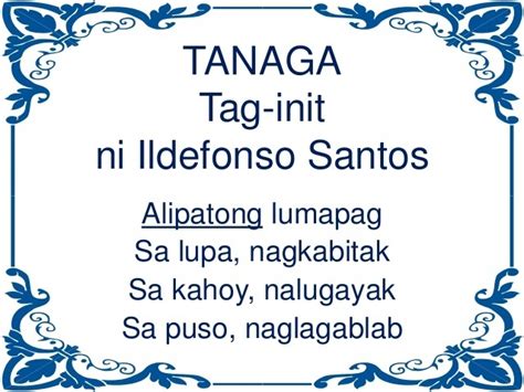tanaga halimbawa 7-7-7-7 brainly|TANAGA (Tagalog).